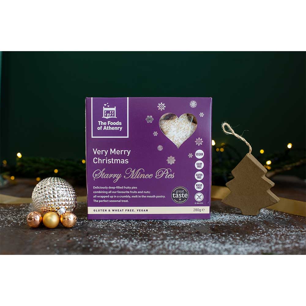 Gluten-free Mince Pies 4 pack - vegan Foods of Athenry 12x280g Gluten-free Mince Pies 4 pack - vegan Foods of Athenry 12x280g