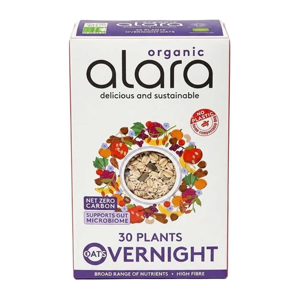Organic 30 Plants Overnight Oats Alara 6x450g Organic 30 Plants Overnight Oats Alara 6x450g