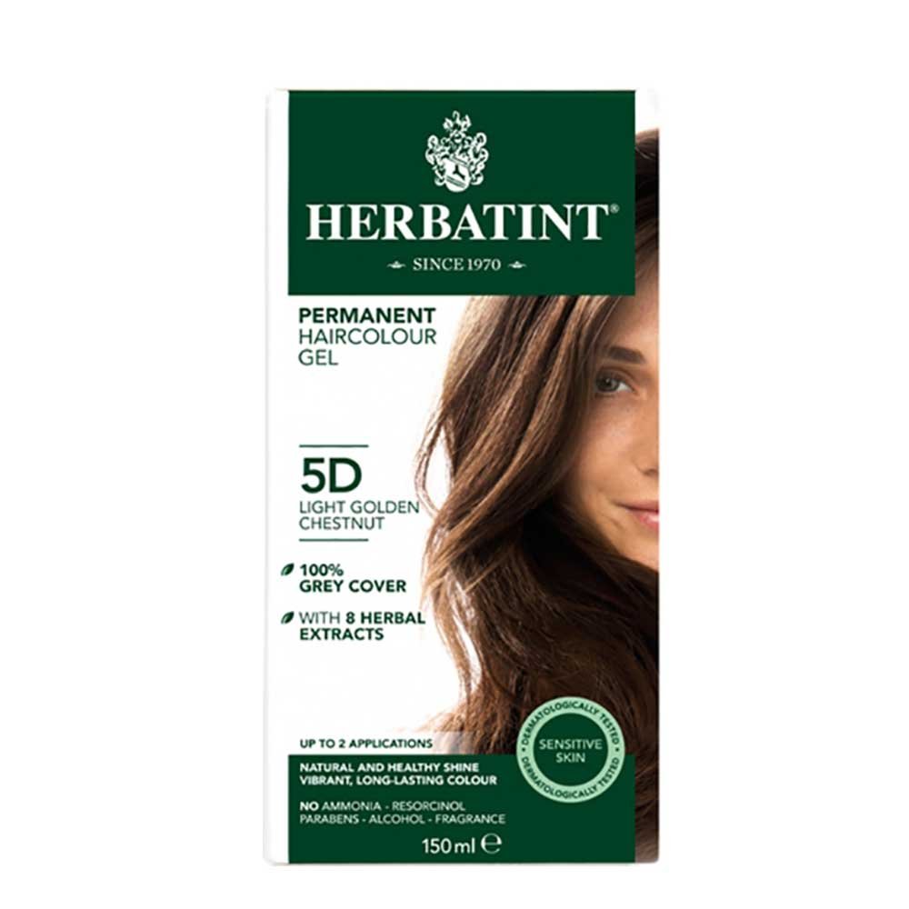 5D - Light Golden Chestnut - Hair Colour Herbatint 1pack