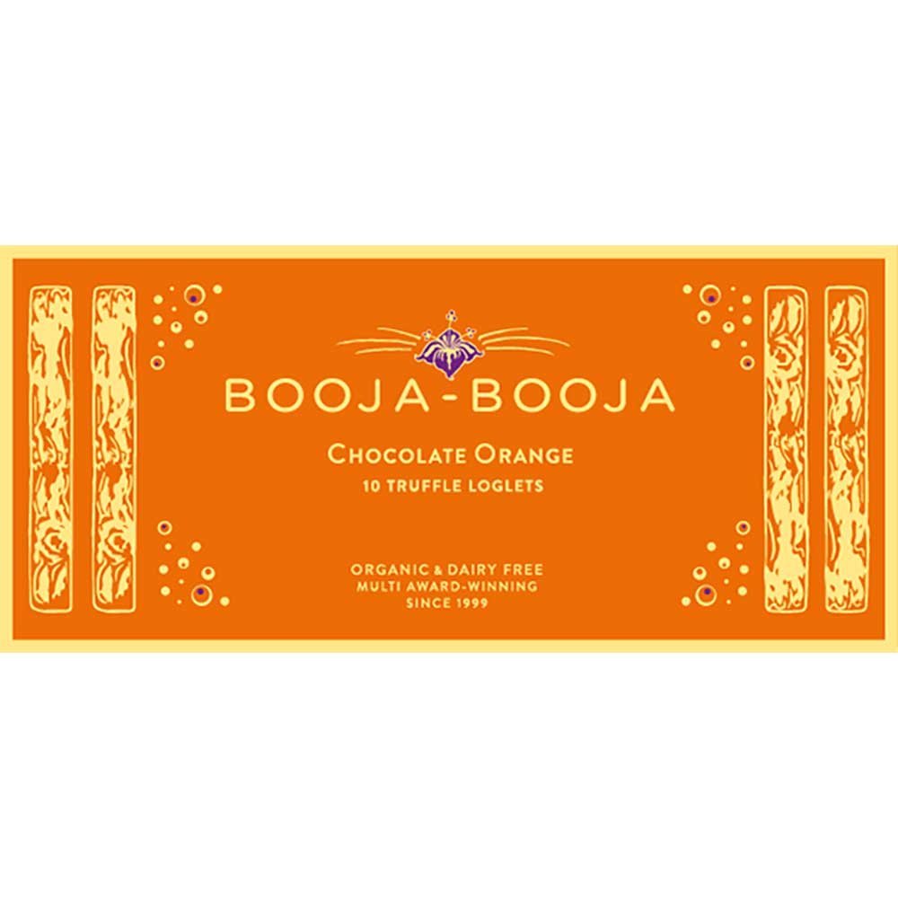 Organic Chocolate Orange - 10 Truffle Logs Booja Booja 115g
