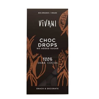 Organic Choc Drops 100% Cacao