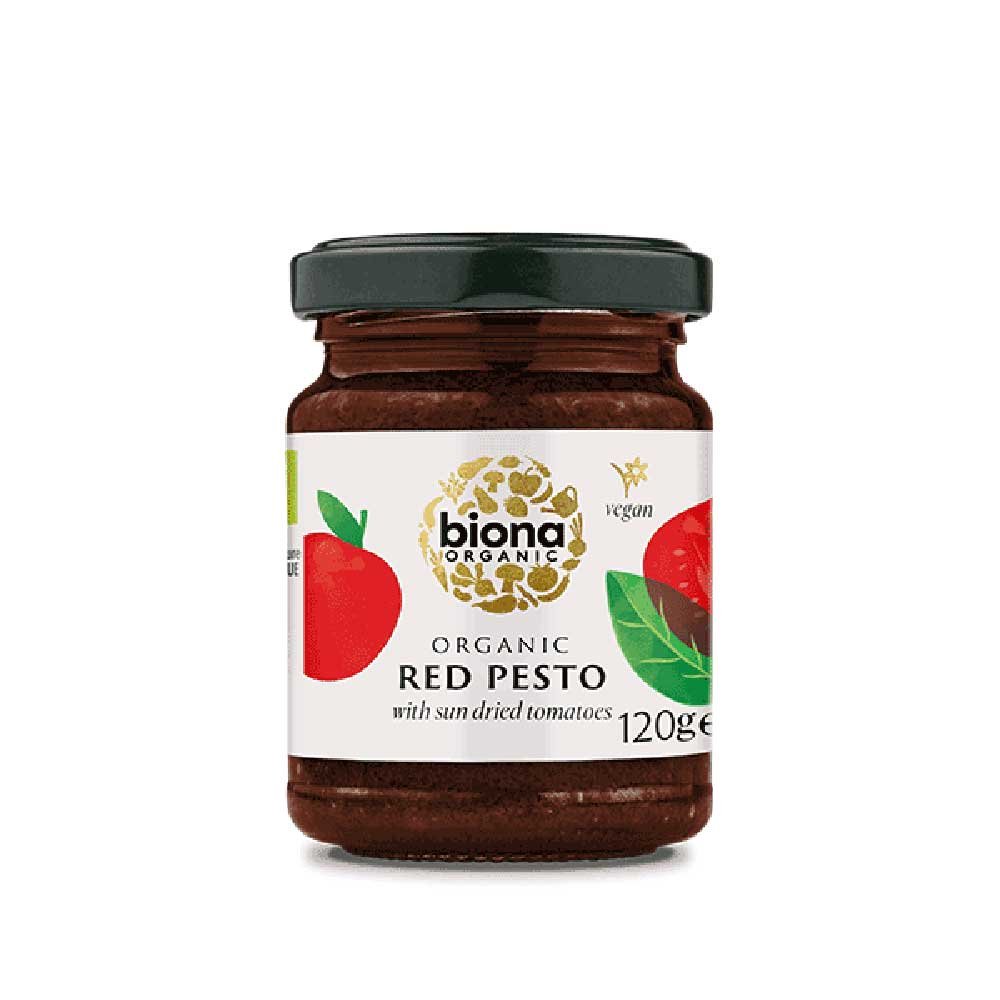 Organic Red Pesto with SD tomatoes Biona 120g