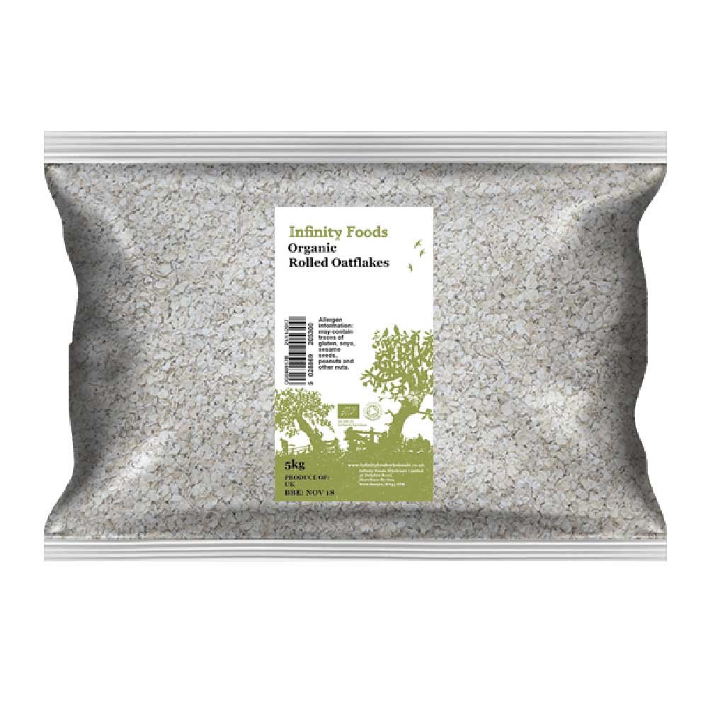 Organic Rolled Oatflakes Infinity Foods 5kg