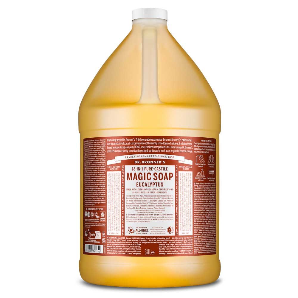 Organic Eucalyptus Liquid Soap - single Dr. Bronner 3.79l Organic Eucalyptus Liquid Soap - single Dr. Bronner 3.79l