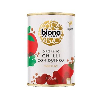 Organic Chilli Con Quinoa - BPA-free can Biona 400g Organic Chilli Con Quinoa - BPA-free can Biona 400g