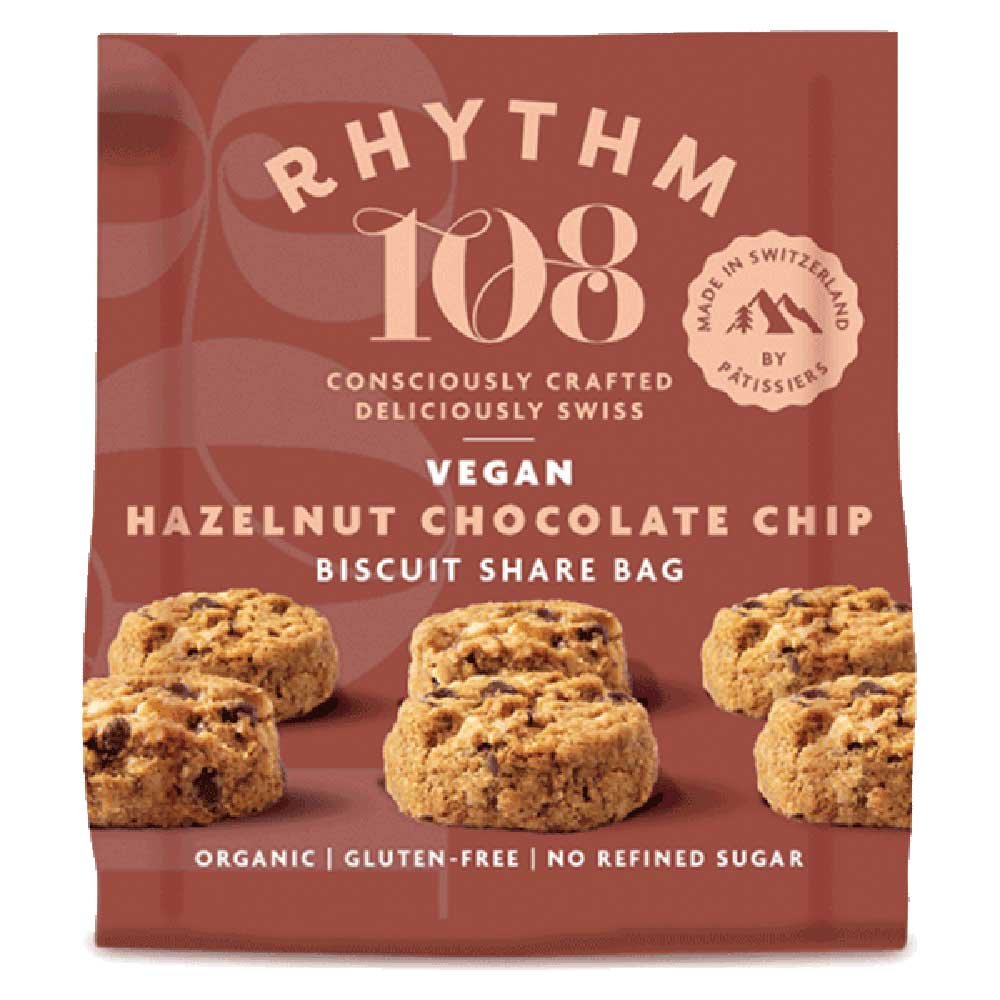 Organic Hazelnut Chocolate Chip Share Bag Rhythm 108 135g