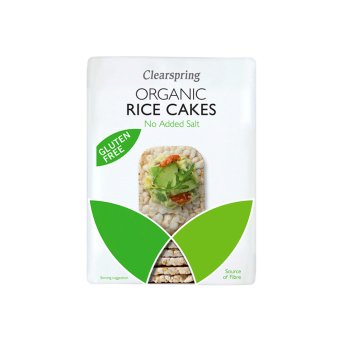 Organic Rice Cakes No Added Salt Clearspring 130g