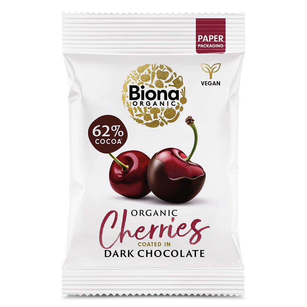 Organic Dark Chocolate Cherries Biona 45g Organic Dark Chocolate Cherries Biona 45g