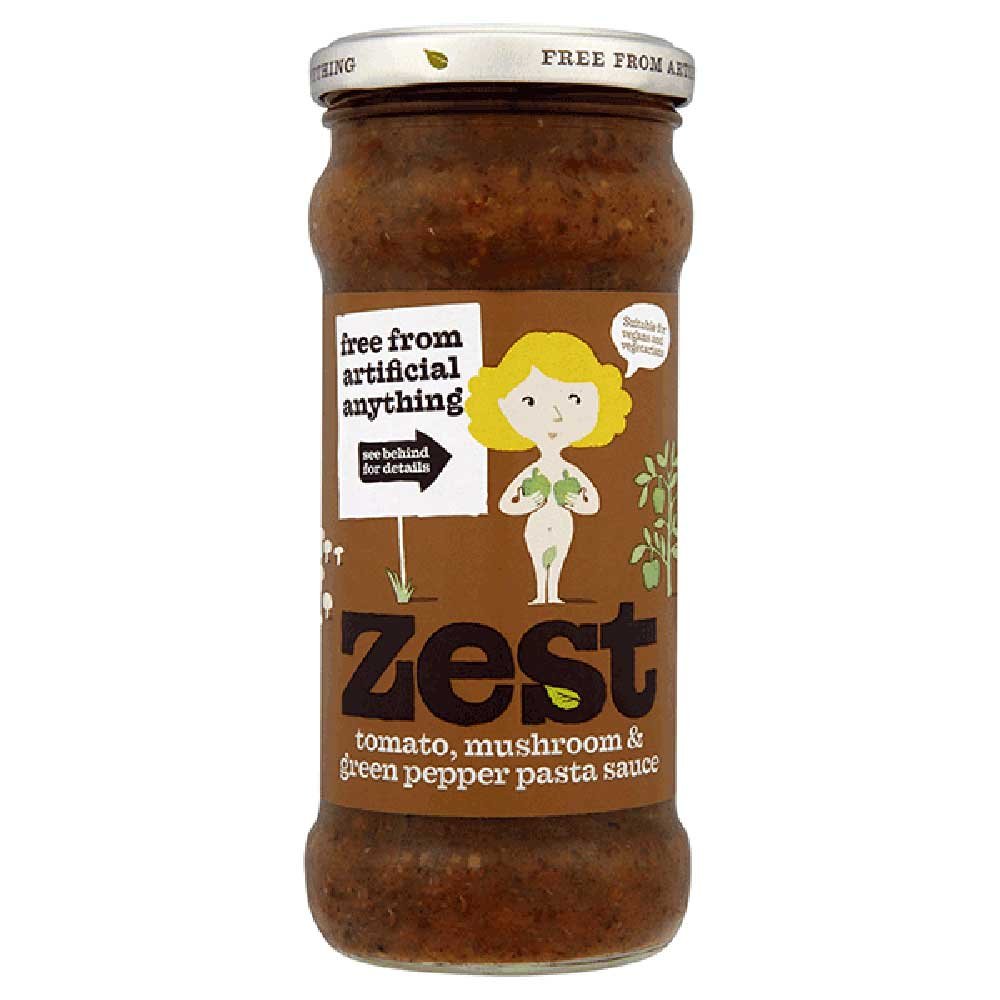 Tom, Mushroom, Green Pepper Pasta Sauce Zest 340g