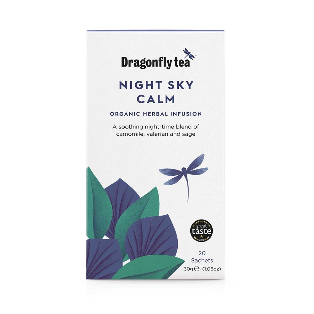 Organic Night Sky Calm Bags Dragonfly Tea 20bgs