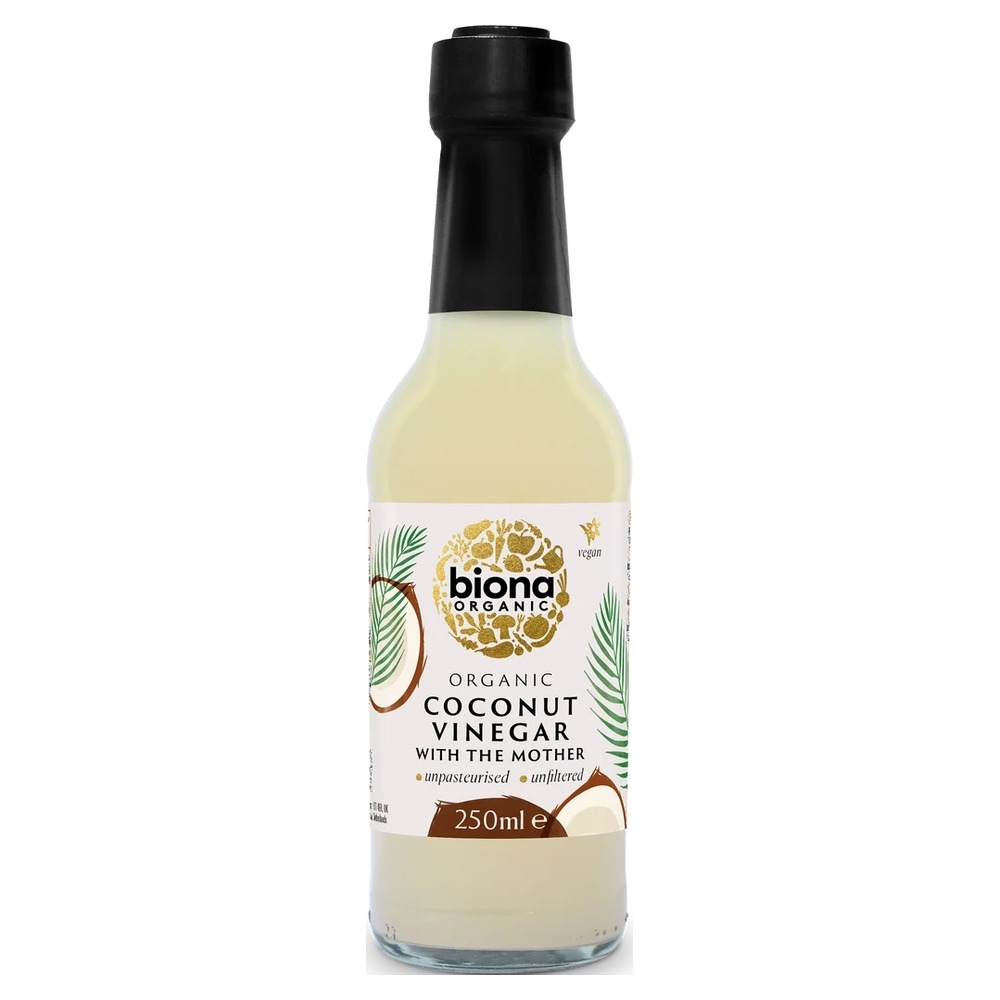 Organic Coconut Vinegar + the mother Biona 6x250ml Organic Coconut Vinegar + the mother Biona 6x250ml