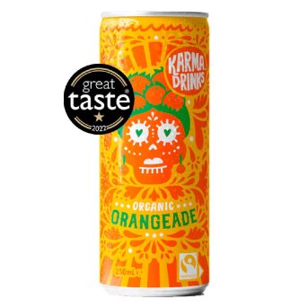 Organic Orangeade - can Karma Drinks 250ml