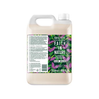 Bulk Hand Wash - Lavender & Geranium Faith in Nature 5l