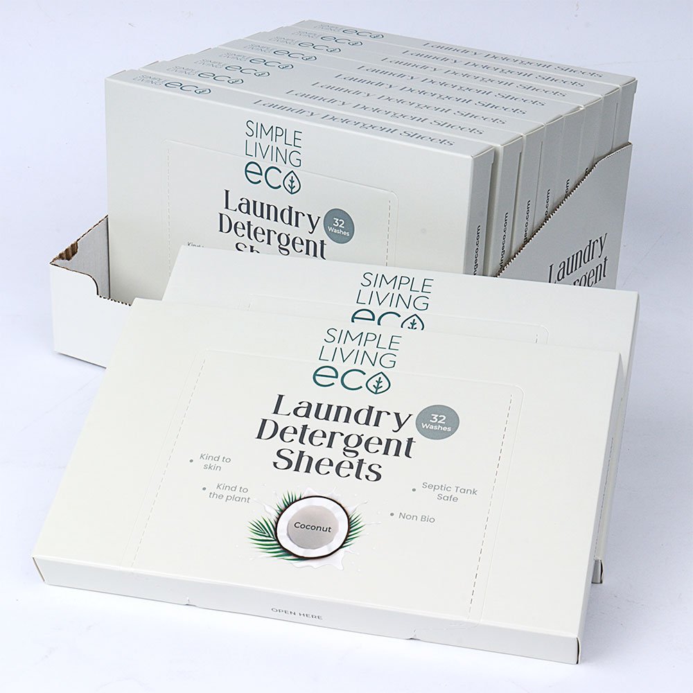 Laundry Detergent Sheet - Coconut - 32 sheets Simple Living 