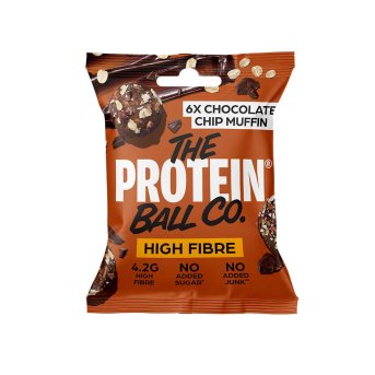 Chocolate Chip Muffin Protein Balls - High Fibre