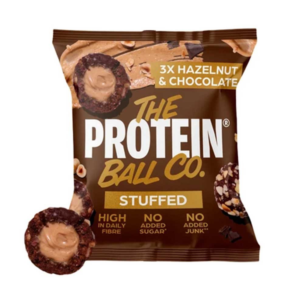 Hazelnut & Chocolate Protein Balls - Stuffed The Protein Ball Co. 10x36g Hazelnut & Chocolate Protein Balls - Stuffed The Protein Ball Co. 10x36g
