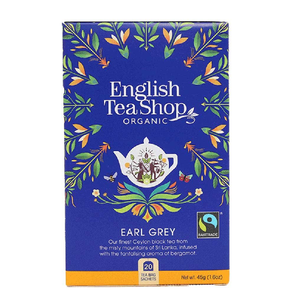Organic Earl Grey Tea Bags - FT English Tea Shop 20bgs Organic Earl Grey Tea Bags - FT English Tea Shop 20bgs