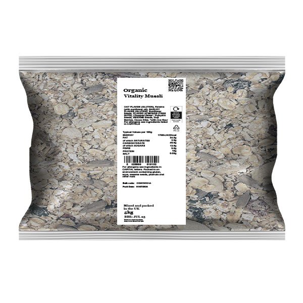 Organic Vitality Muesli Infinity Foods 5kg Organic Vitality Muesli Infinity Foods 5kg