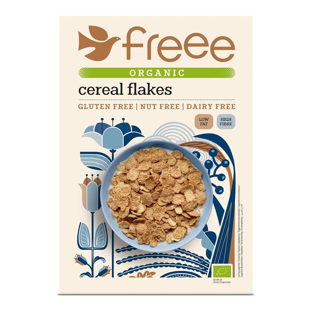 Organic Cereal Flakes Freee from Doves Farm 5x375g