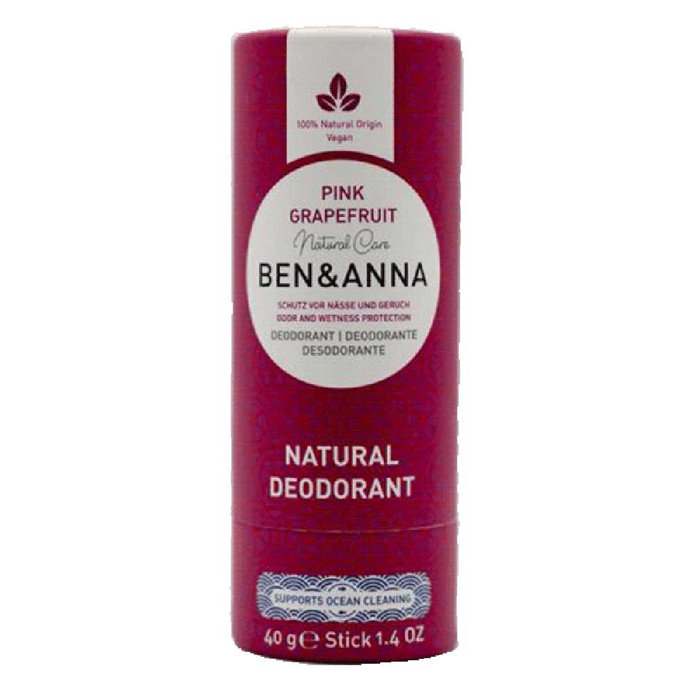 Pink Grapefruit Deodorant - paper tube Ben & Anna 1x40g