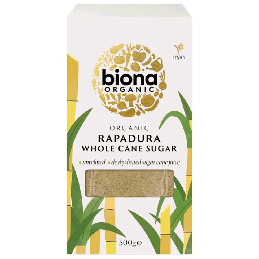 Organic Rapadura Whole Cane Sugar Biona 500g Organic Rapadura Whole Cane Sugar Biona 500g
