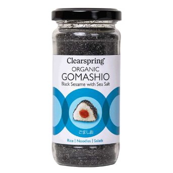 Organic Gomashio - Black Sesame with Sea Salt Clearspring 100g