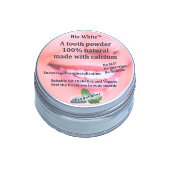 Peppermint Bio-White Tooth Powder - glass Food Alive 35g