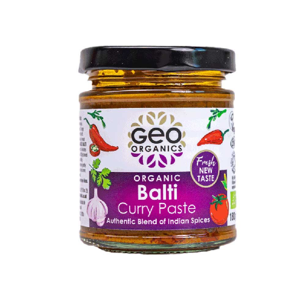 Organic Balti Curry Paste Geo-Organics 180g Organic Balti Curry Paste Geo-Organics 180g
