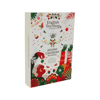 Organic Advent Calendar Tea Book - white English Tea Shop 6x304g Organic Advent Calendar Tea Book - white English Tea Shop 6x304g