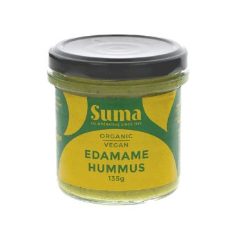 Organic Edamame Hummus in a jar Organic Edamame Hummus in a jar
