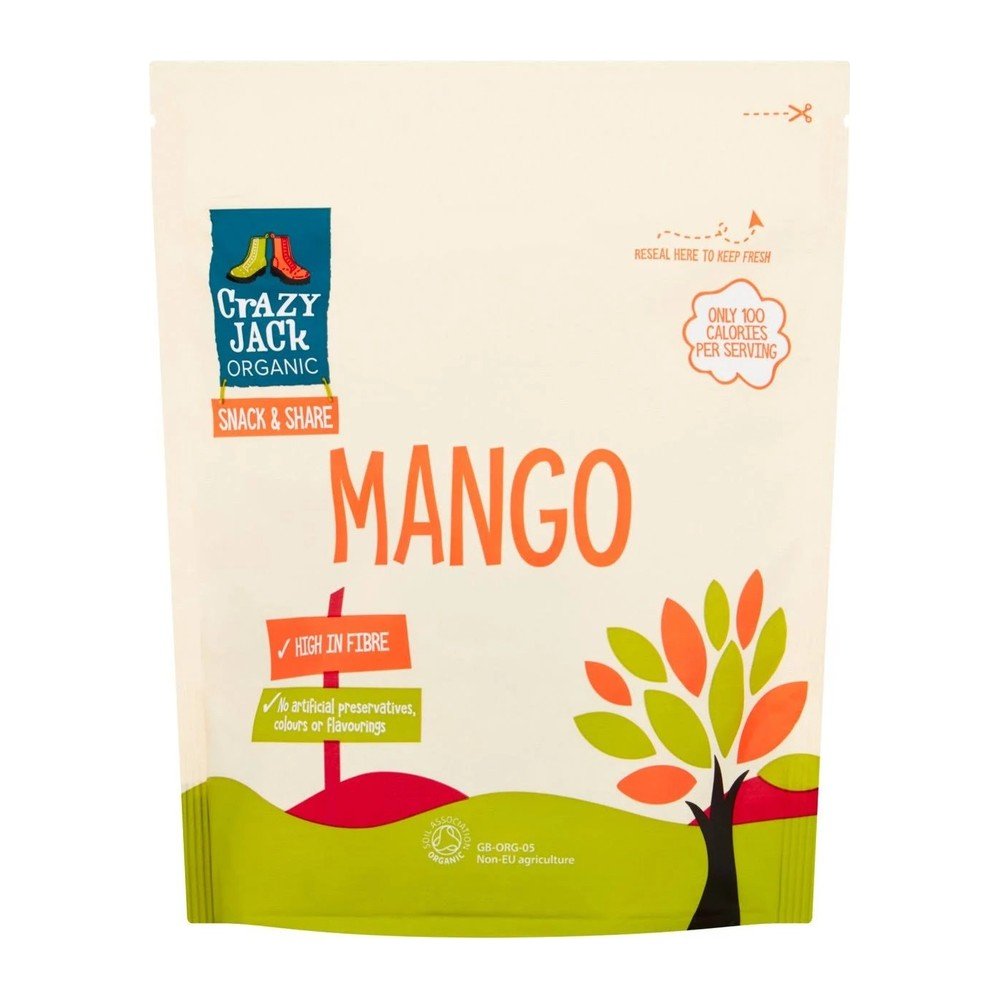Organic Mango - Ready-to-Eat Crazy Jack 6x100g Organic Mango - Ready-to-Eat Crazy Jack 6x100g