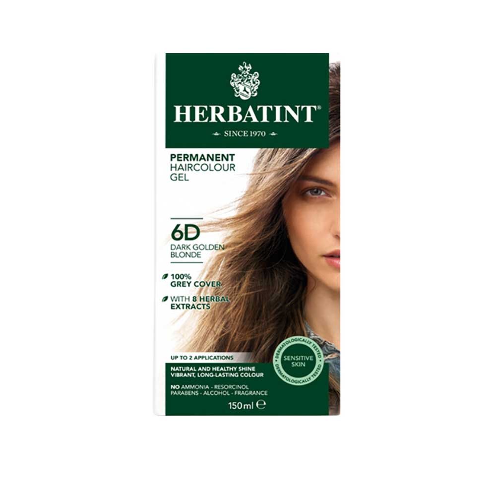 6D - Dark Golden Blonde - Hair Colour Herbatint 1pack 6D - Dark Golden Blonde - Hair Colour Herbatint 1pack