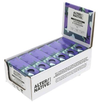 Lavender & Geranium Shampoo Bar Alter-Native by Suma 6x95g Lavender & Geranium Shampoo Bar Alter-Native by Suma 6x95g