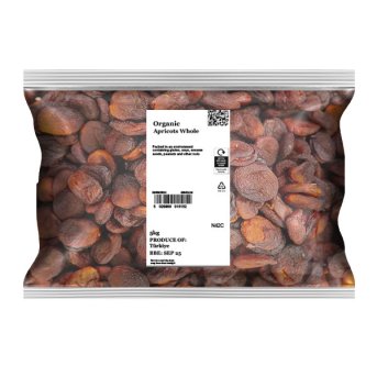 Organic Apricots Whole Infinity Foods 5kg