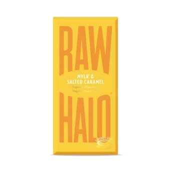 Organic Mylk & Salted Caramel Raw Halo 10x70g