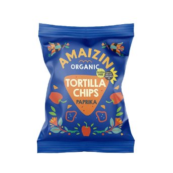 Organic Paprika Corn Chips Amaizin 75g