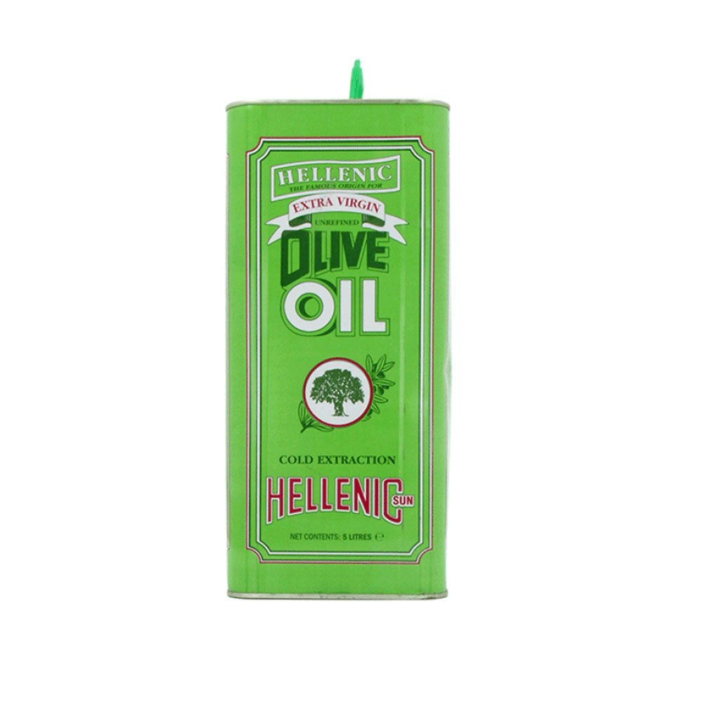 Olive Oil Greek Extra Virgin - tin Hellenic Sun 5l Olive Oil Greek Extra Virgin - tin Hellenic Sun 5l
