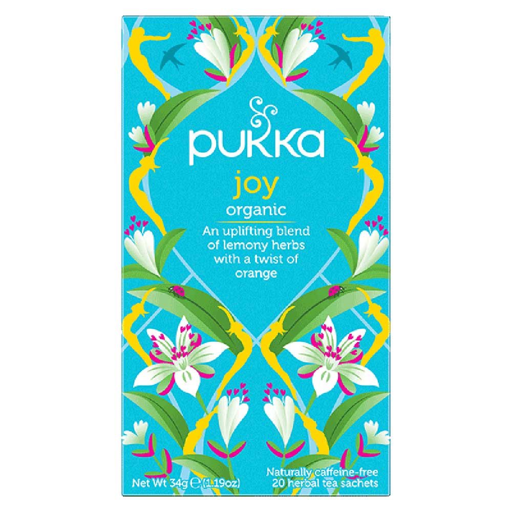 Organic Joy - lemony herbs with orange Tea Pukka 20bgs Organic Joy - lemony herbs with orange Tea Pukka 20bgs