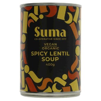 Organic Spicy Lentil Soup Suma 12x400g Organic Spicy Lentil Soup Suma 12x400g