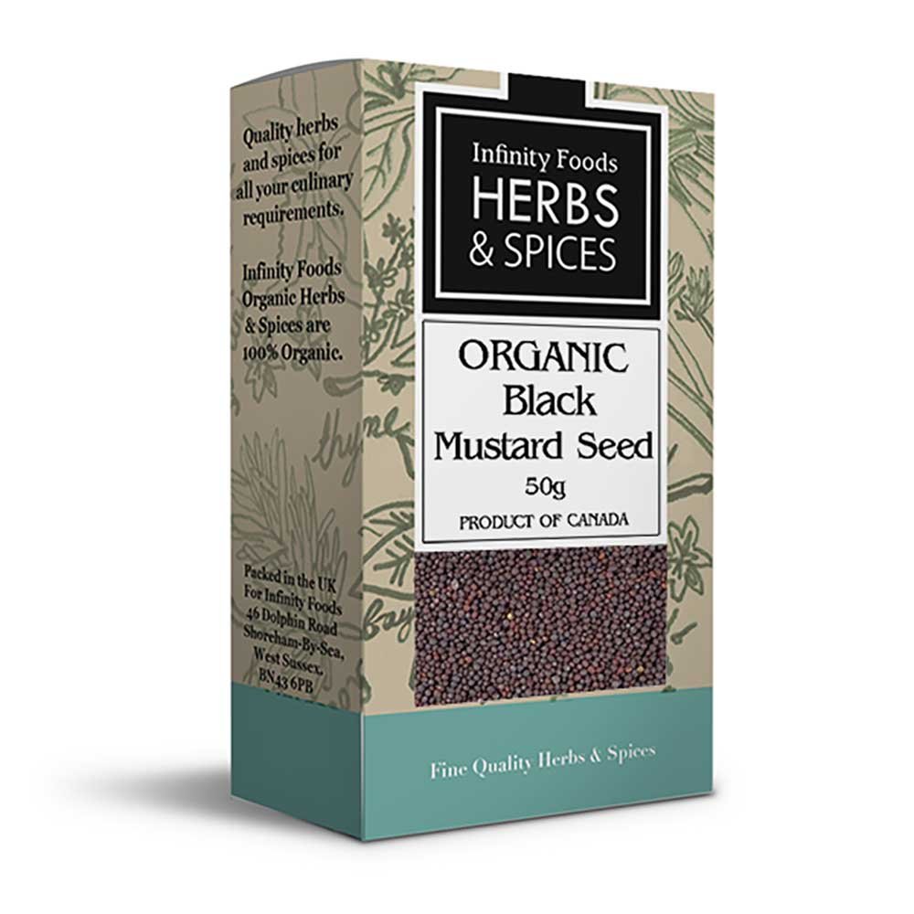 Organic Black Mustard Seed Infinity Foods 50g Organic Black Mustard Seed Infinity Foods 50g