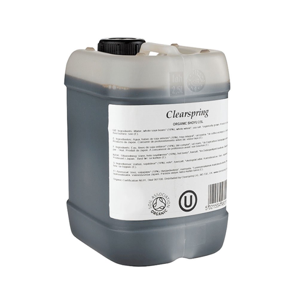 Organic Shoyu Soya Sauce Clearspring 2.5l