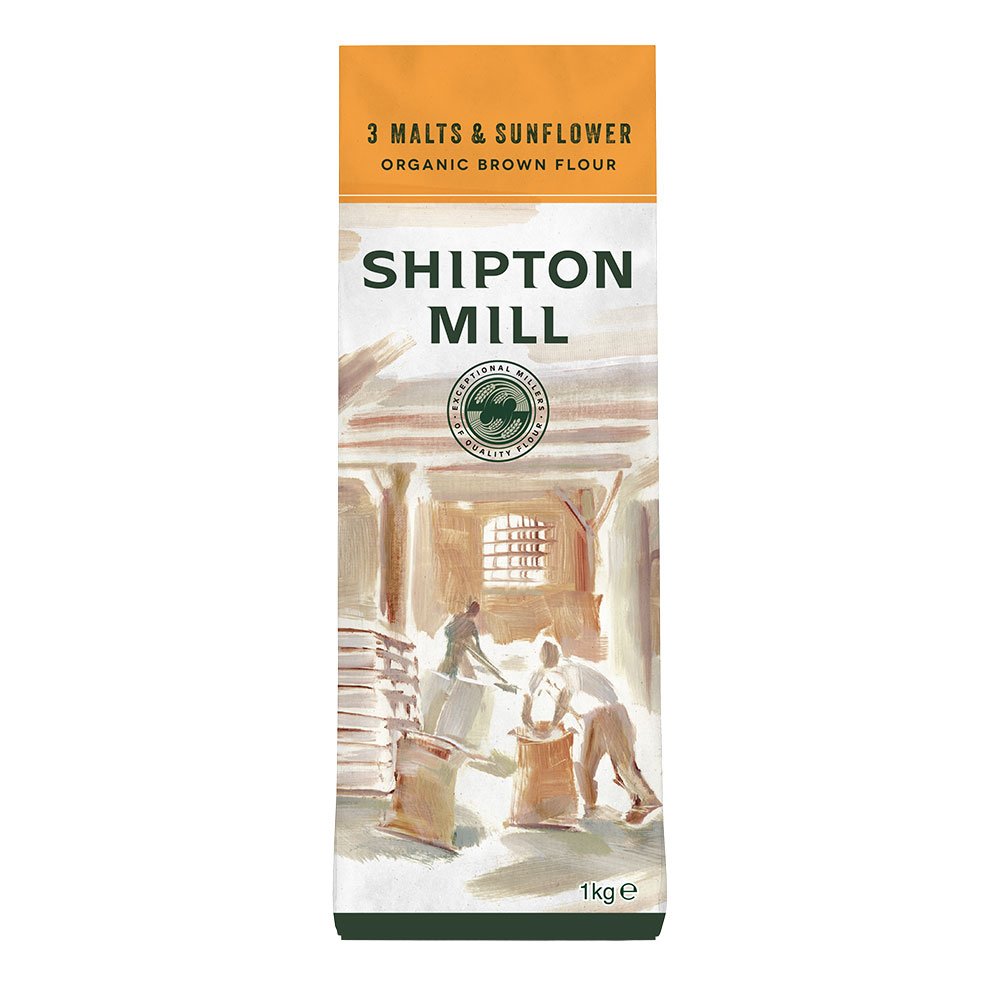 Organic 3 Malts & Sunflower Brown Flour Shipton Mill 1kg Organic 3 Malts & Sunflower Brown Flour Shipton Mill 1kg