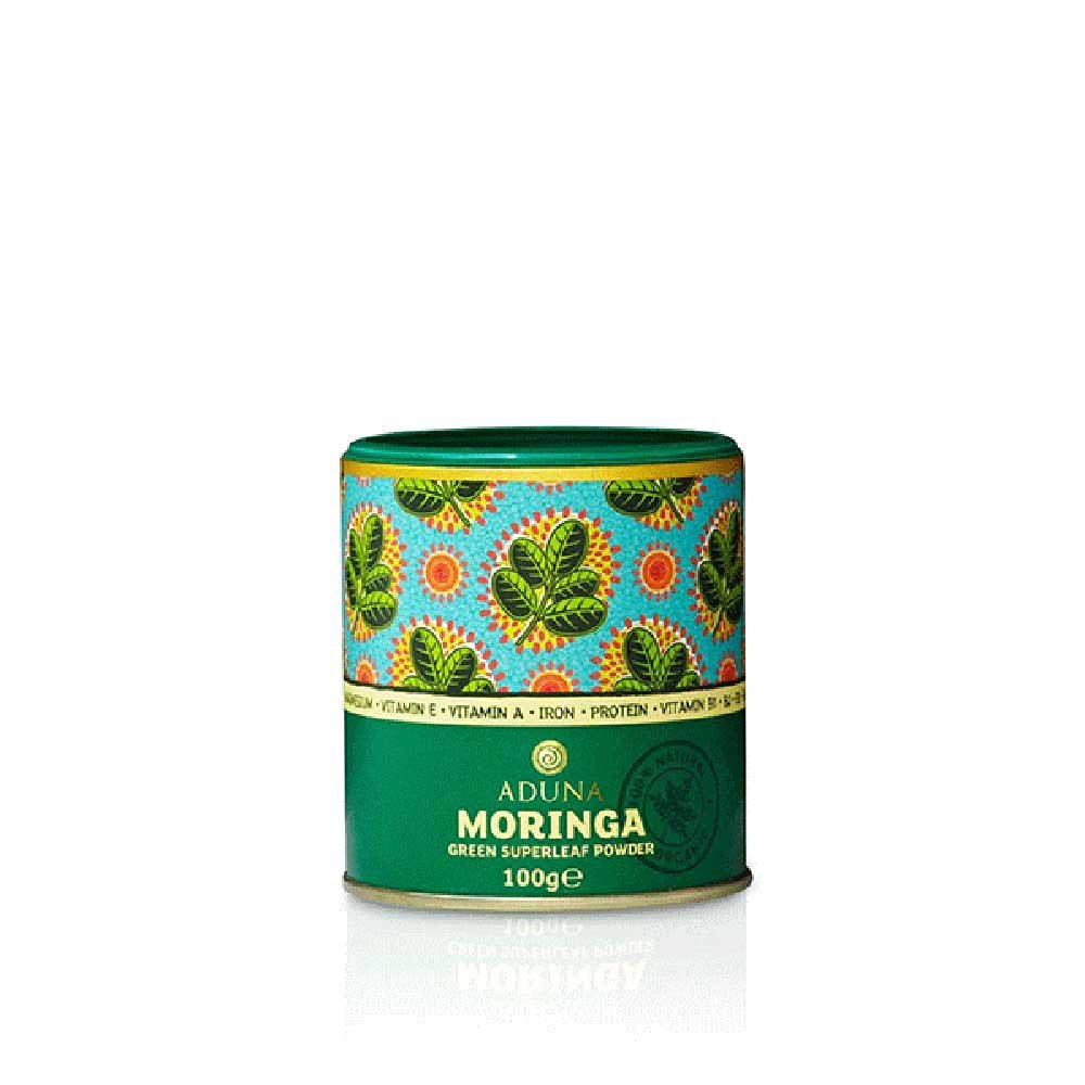 Organic Moringa Green Superleaf Powder - tub - single Aduna Organic Moringa Green Superleaf Powder - tub - single Aduna