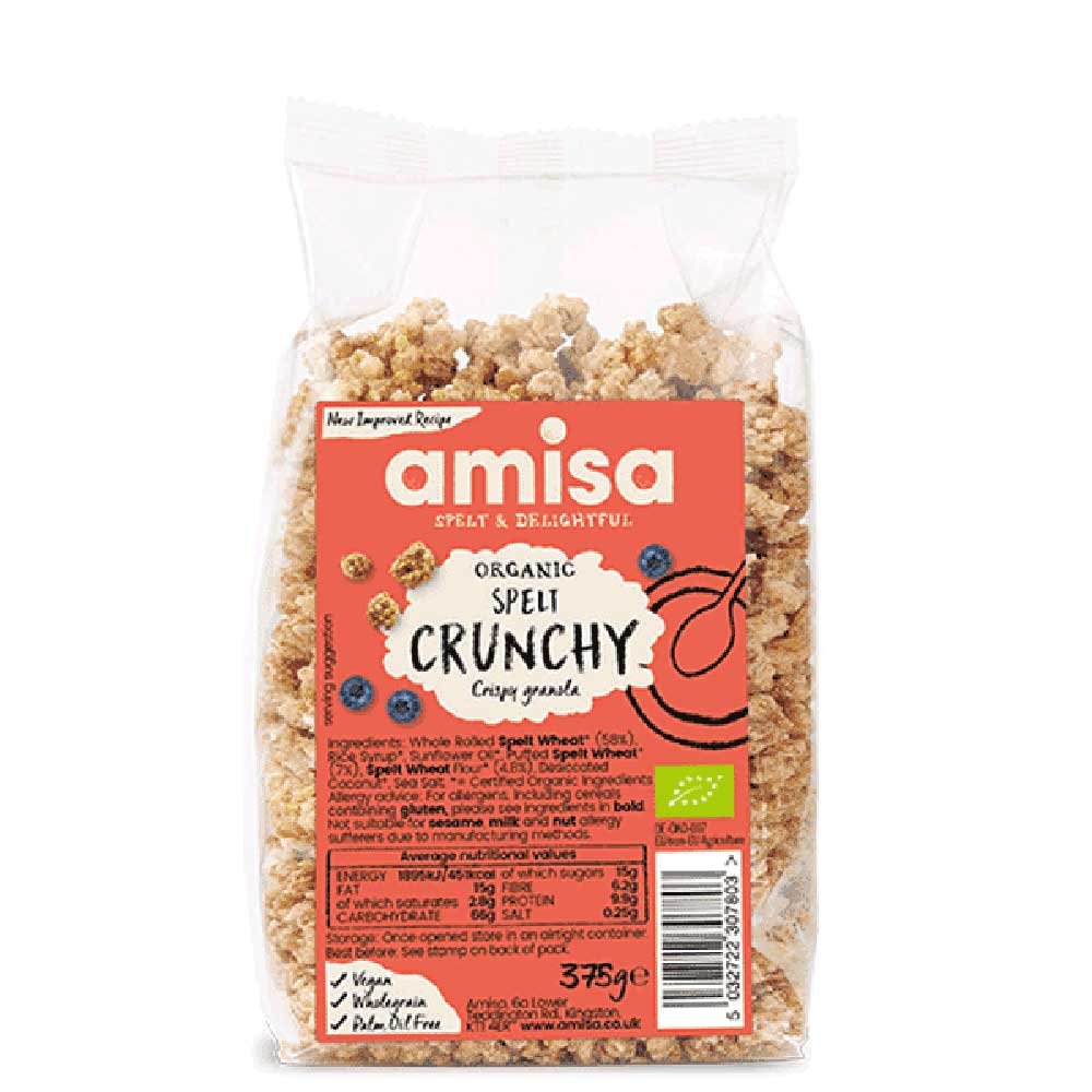 Organic Spelt Crunchy Amisa 375g
