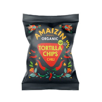 Organic Chilli Corn Chips Amaizin 75g