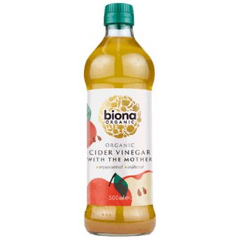 Organic Cider Vinegar - raw + the mother Biona 750ml