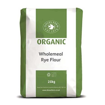 Organic Rye Flour - whole Doves Farm 25kg