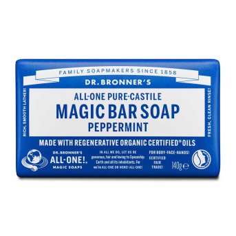 Organic Peppermint Soap Bar Dr. Bronner 12x140g