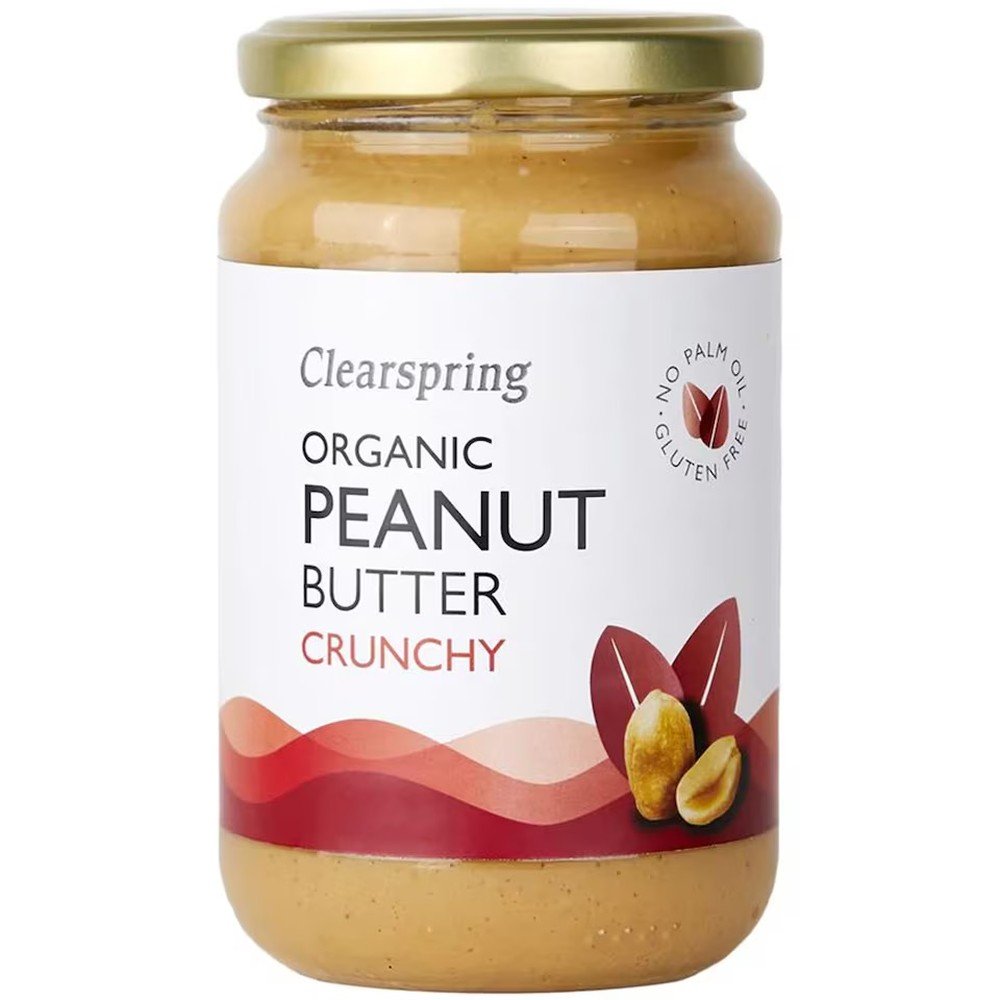Organic Crunchy Peanut Butter - salted Clearspring 6x350g