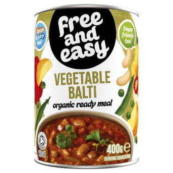 Organic Vegetable Balti Free & Easy 6x400g